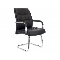 Кресло посетителя BOND (экокожа черная)