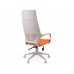 Кресло TRIO GREY (ткань оранжевый)